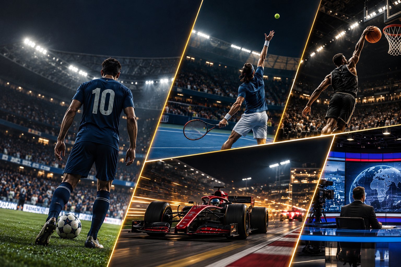 Live football, tennis, basketball, Formula 1 and news on Freya